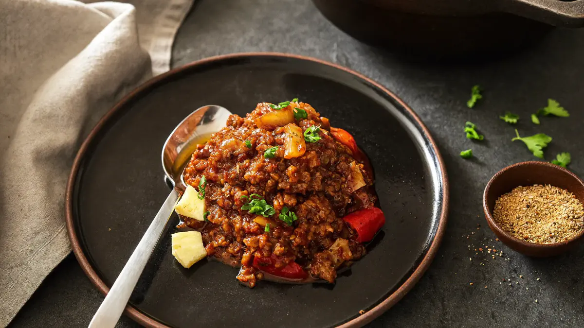 Chili con carne uit de slowcooker: zo ziet het gerecht eruit