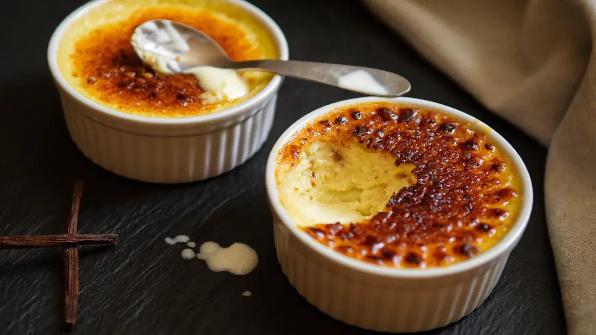 Crème brûlée: zo ziet het gerecht eruit