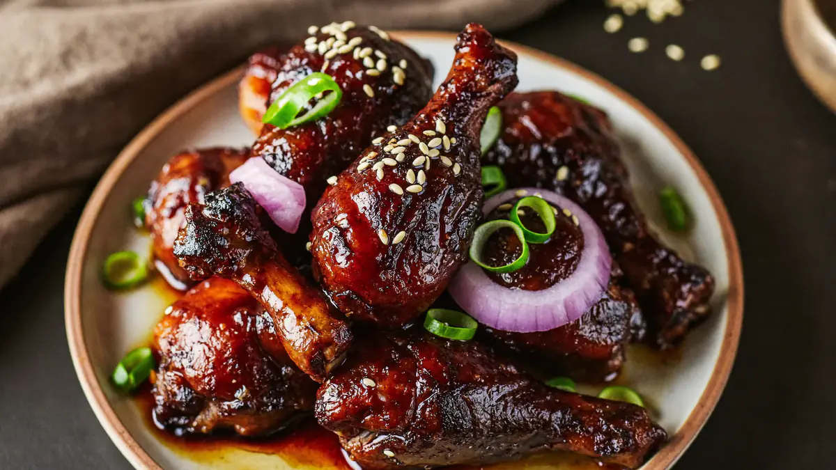 Drumsticks uit de airfryer: zo ziet het gerecht eruit