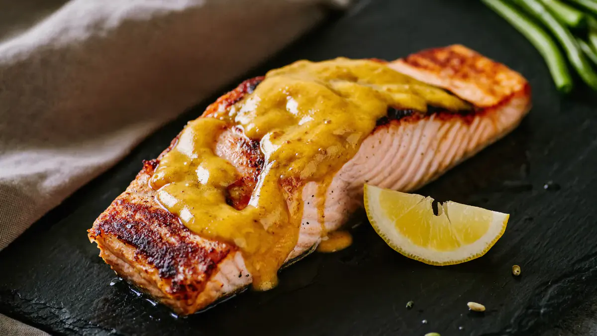 Zalm uit de airfryer: zo ziet het gerecht eruit